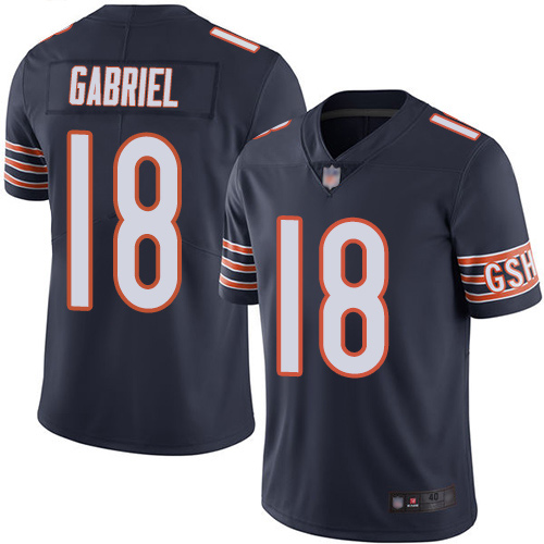 Chicago Bears Limited Navy Blue Men Taylor Gabriel Home Jersey NFL Football #18 Vapor Untouchable